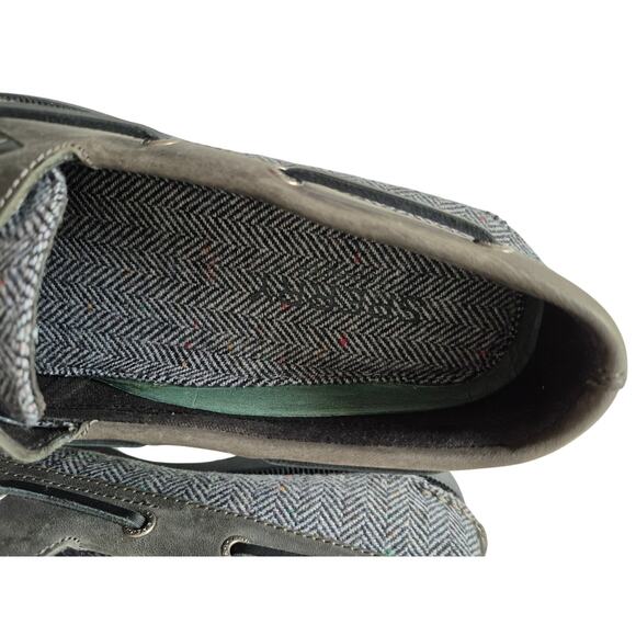 Sperry Top Sider Men Daytona 2 Eye Tailored Boat Shoes Wool Grey US 10 - Picture 4 of 6